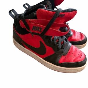 Nike Kids Black and Red Sneakers
